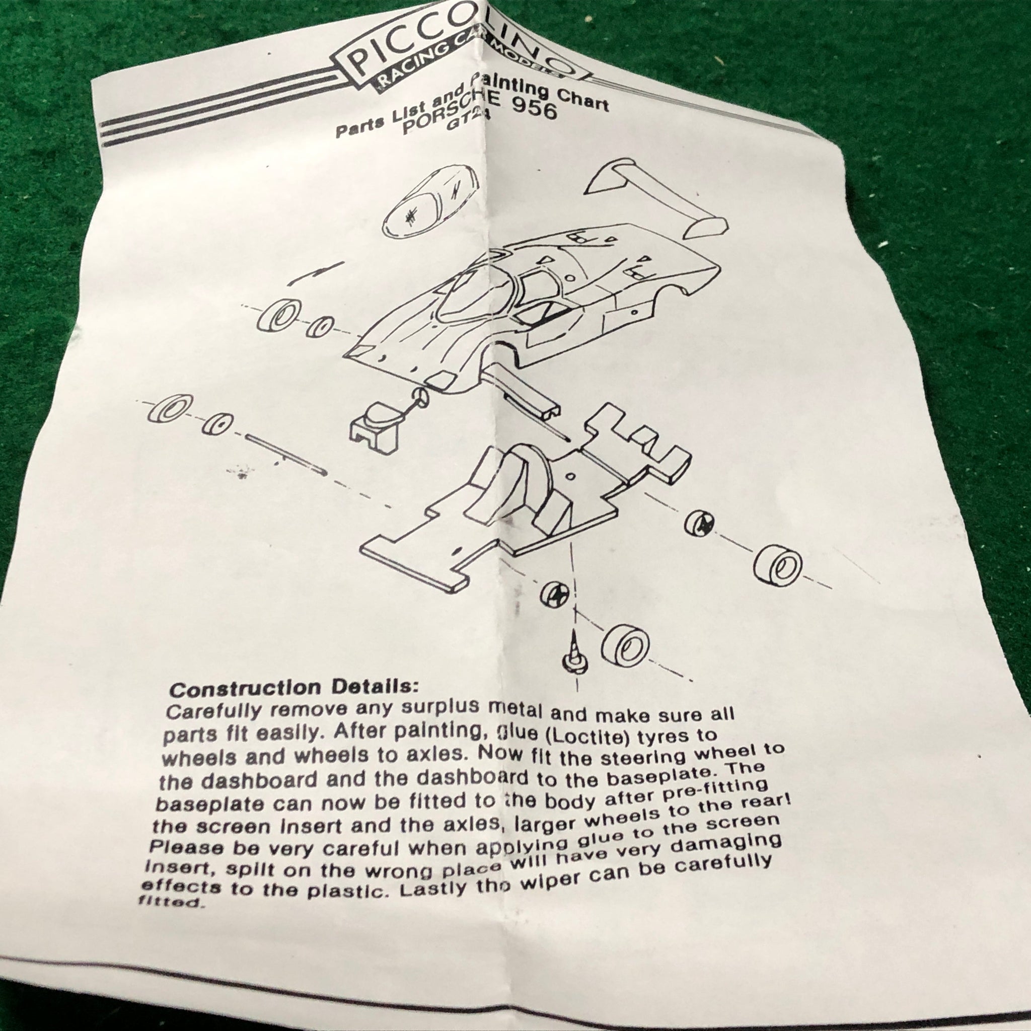 Porsche 956 1982 by Bellini Piccolino 1:76 (B)(GT24/K)