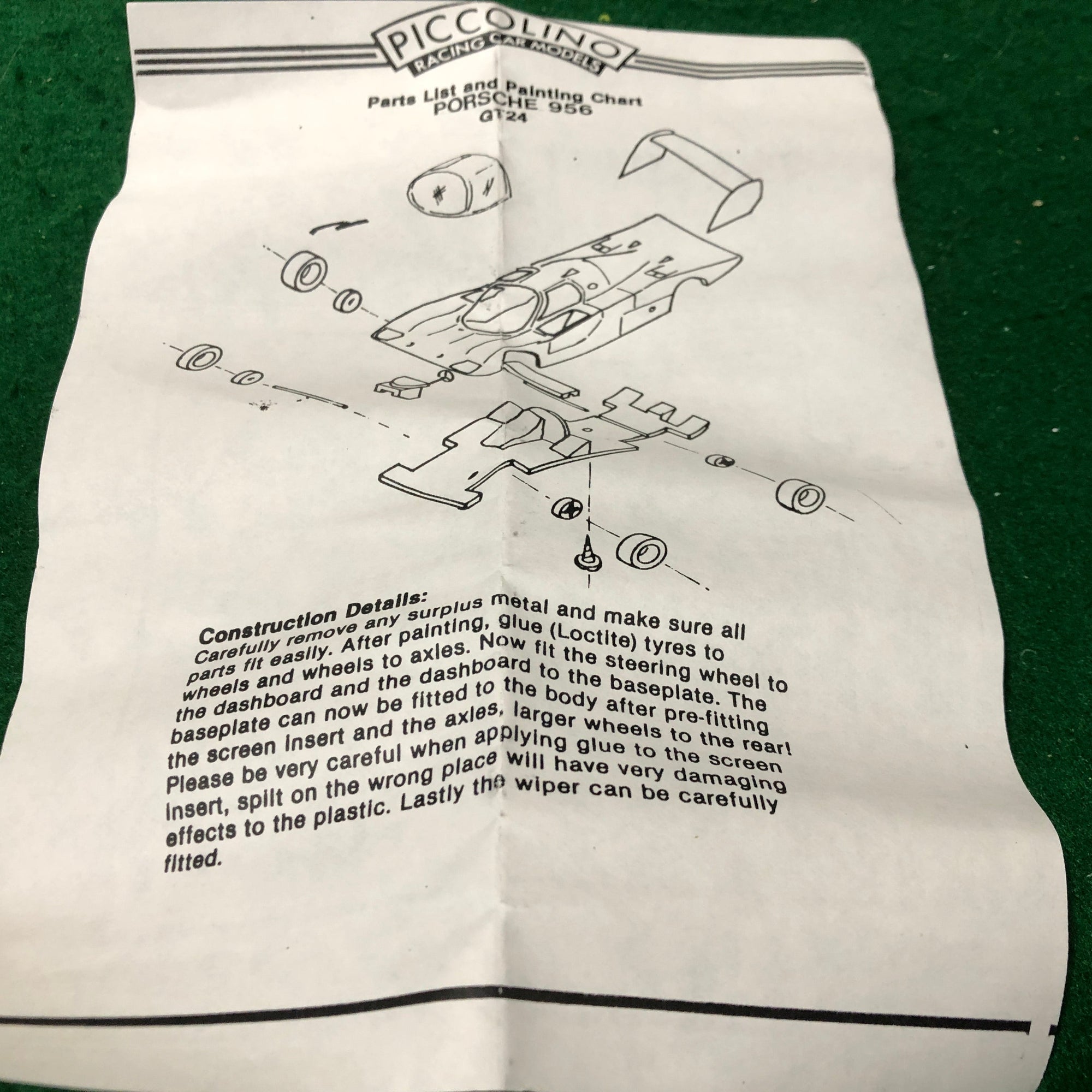Porsche 956 Rothmans Ns 1/2/3 1983 Kit by Bellini Piccolino 1:76 (B)(GT24/K)(w/Decals)