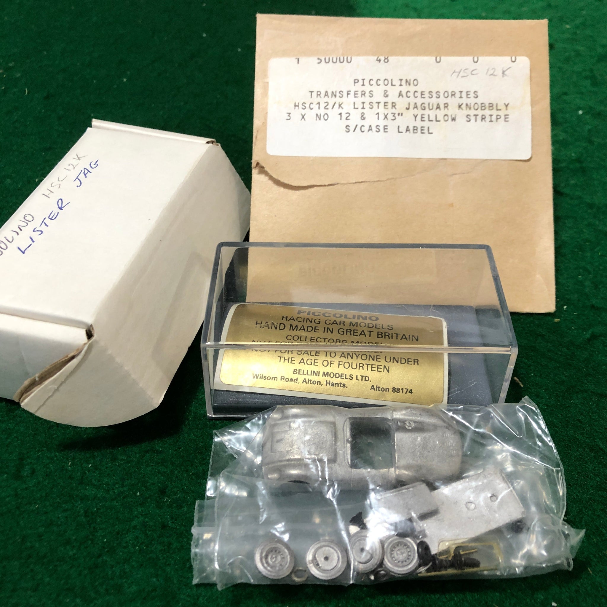 Lister Jaguar N 12 1959 Kit by Bellini Piccolino 1:76 (HSC12/K)(w/Decals)