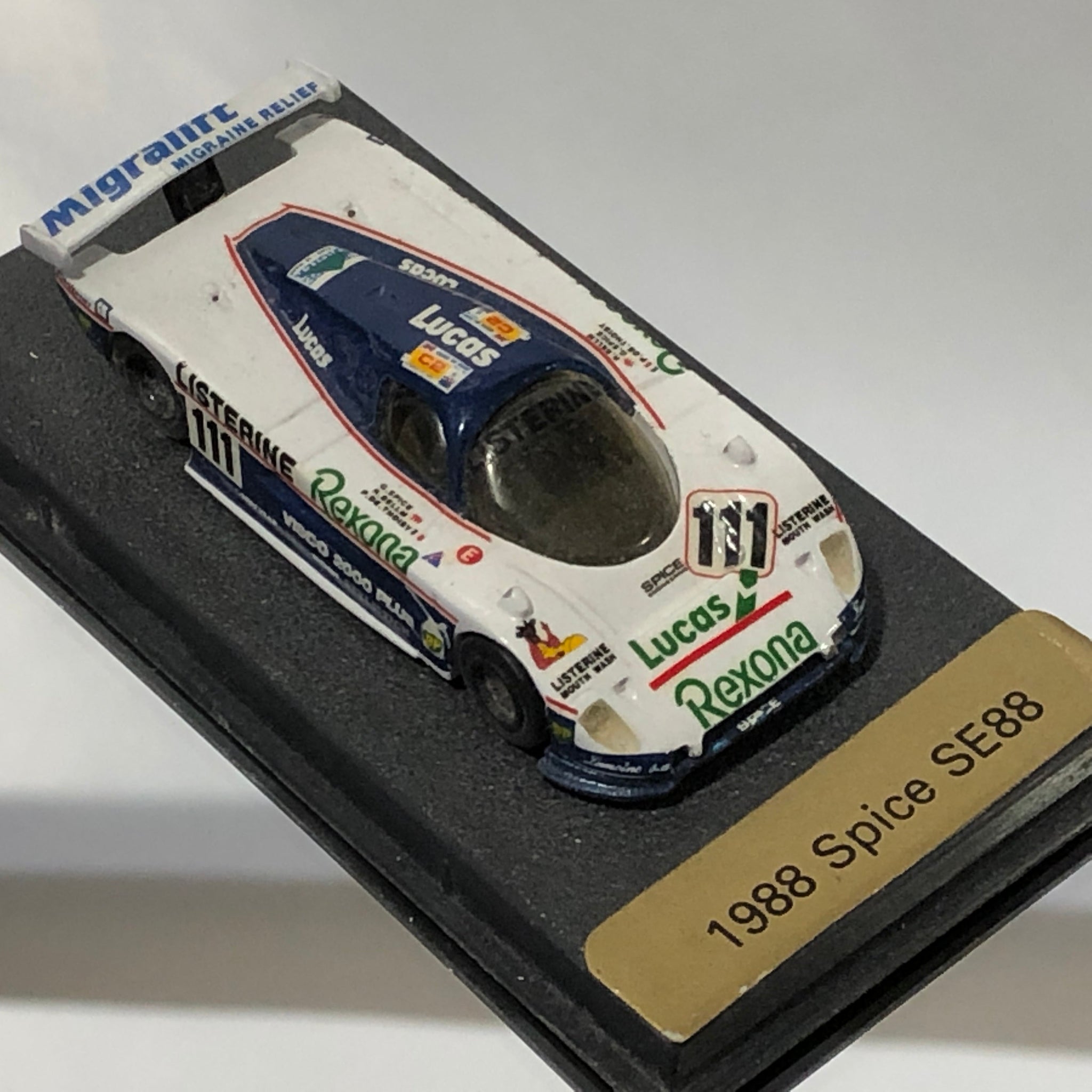 Spice Tiga SE88 N 111 1988 Unipart Supreme by Bellini Piccolino 1:76 (/F)(No box)