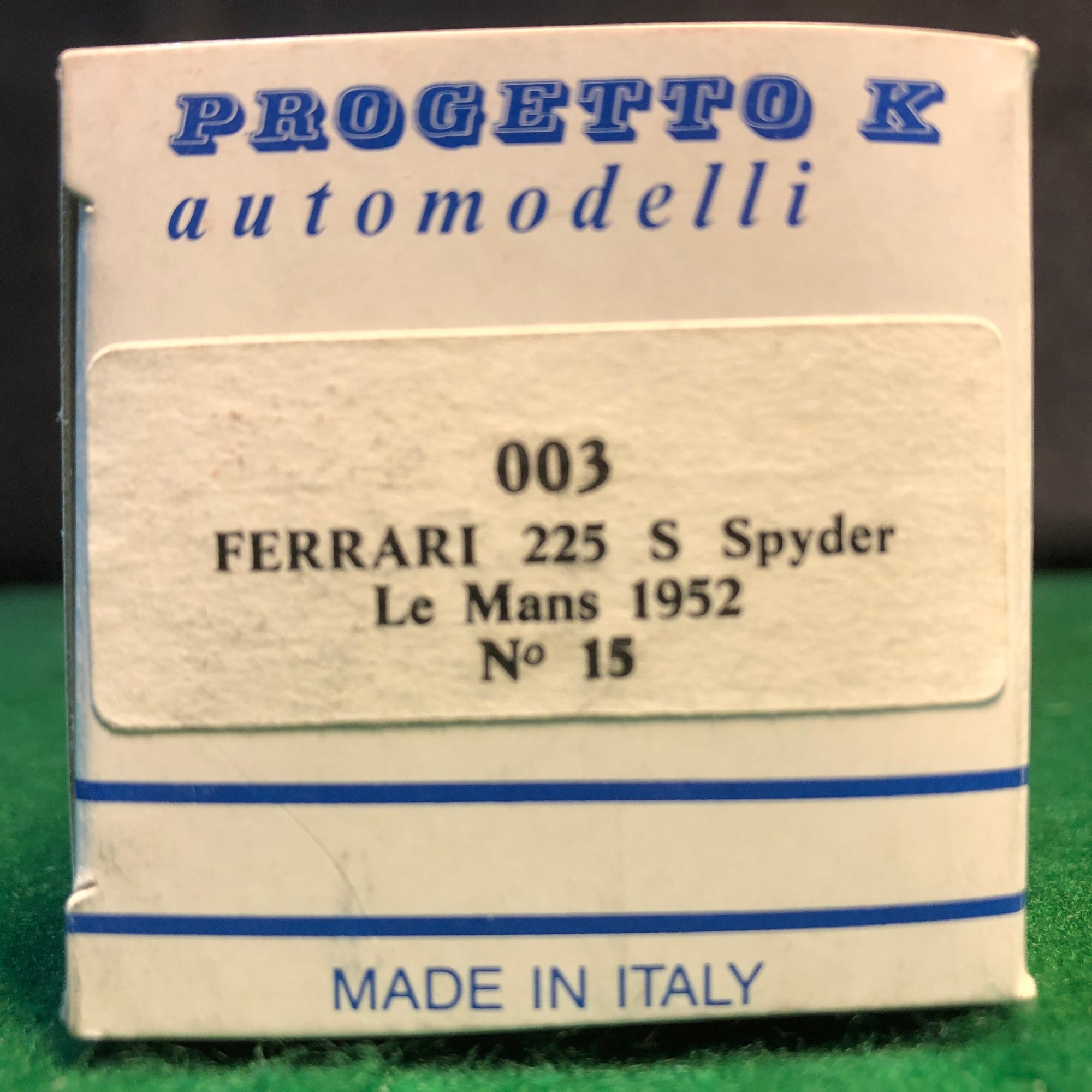 Ferrari 225 S Spyder Blue N 15 Le Mans 1952 by Progetto K 1:43 (PK003)