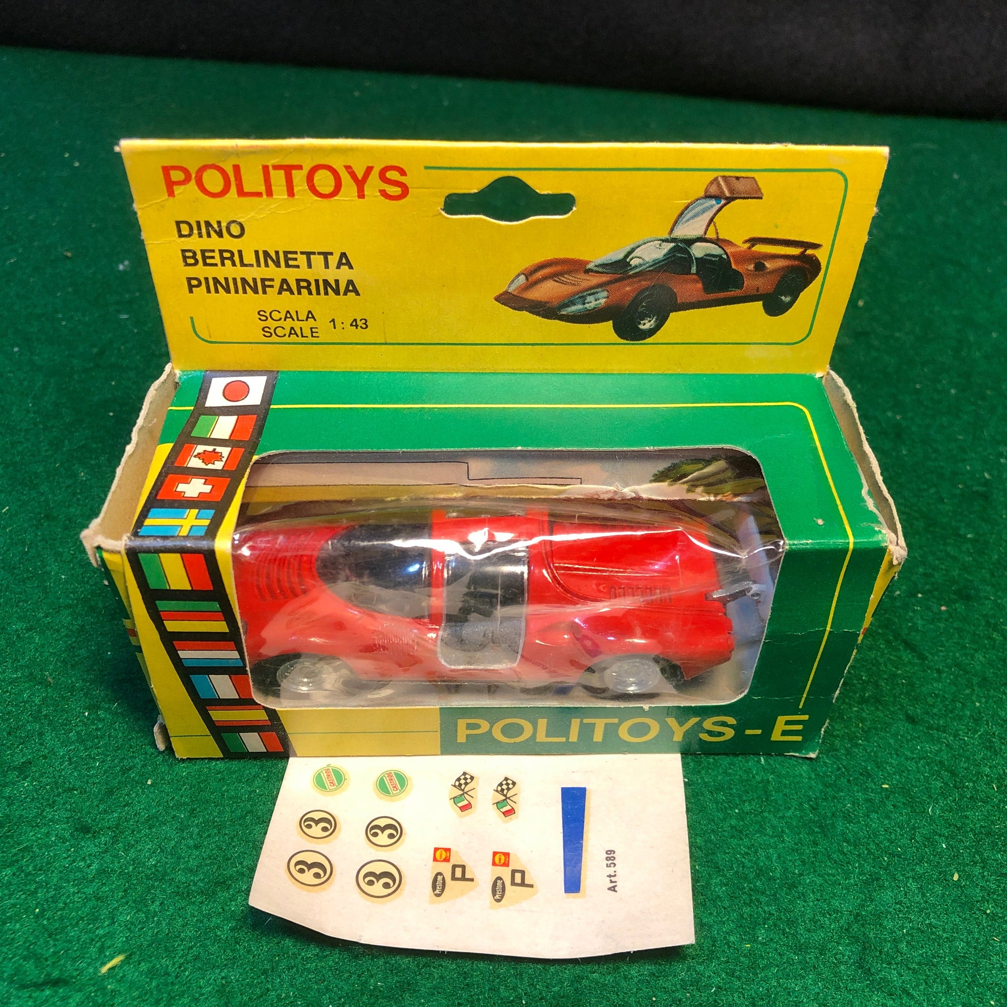 Ferrari Dino 206 Sport Red by Politoys 1:43 (589)
