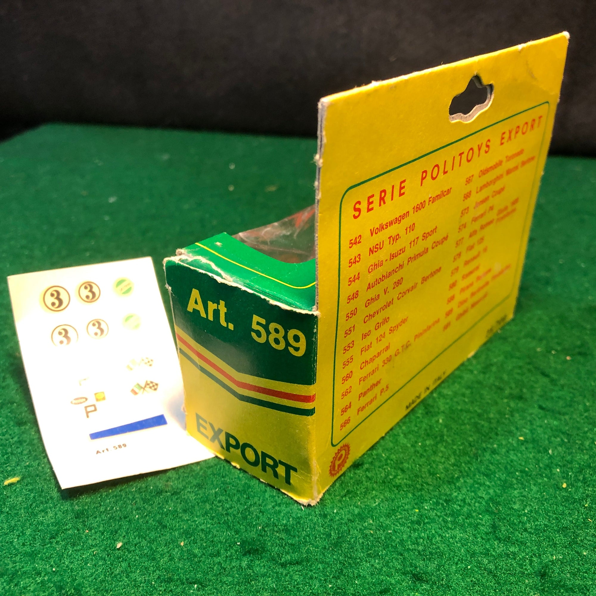 Ferrari Dino 206 Sport Red by Politoys 1:43 (589)