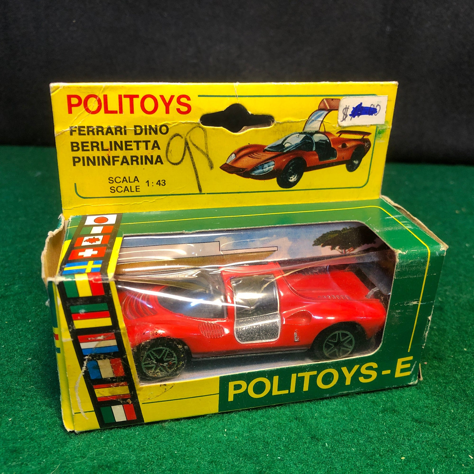 Ferrari Dino 206 Sport Red by Politoys 1:43 (589)(Ruote Zero)