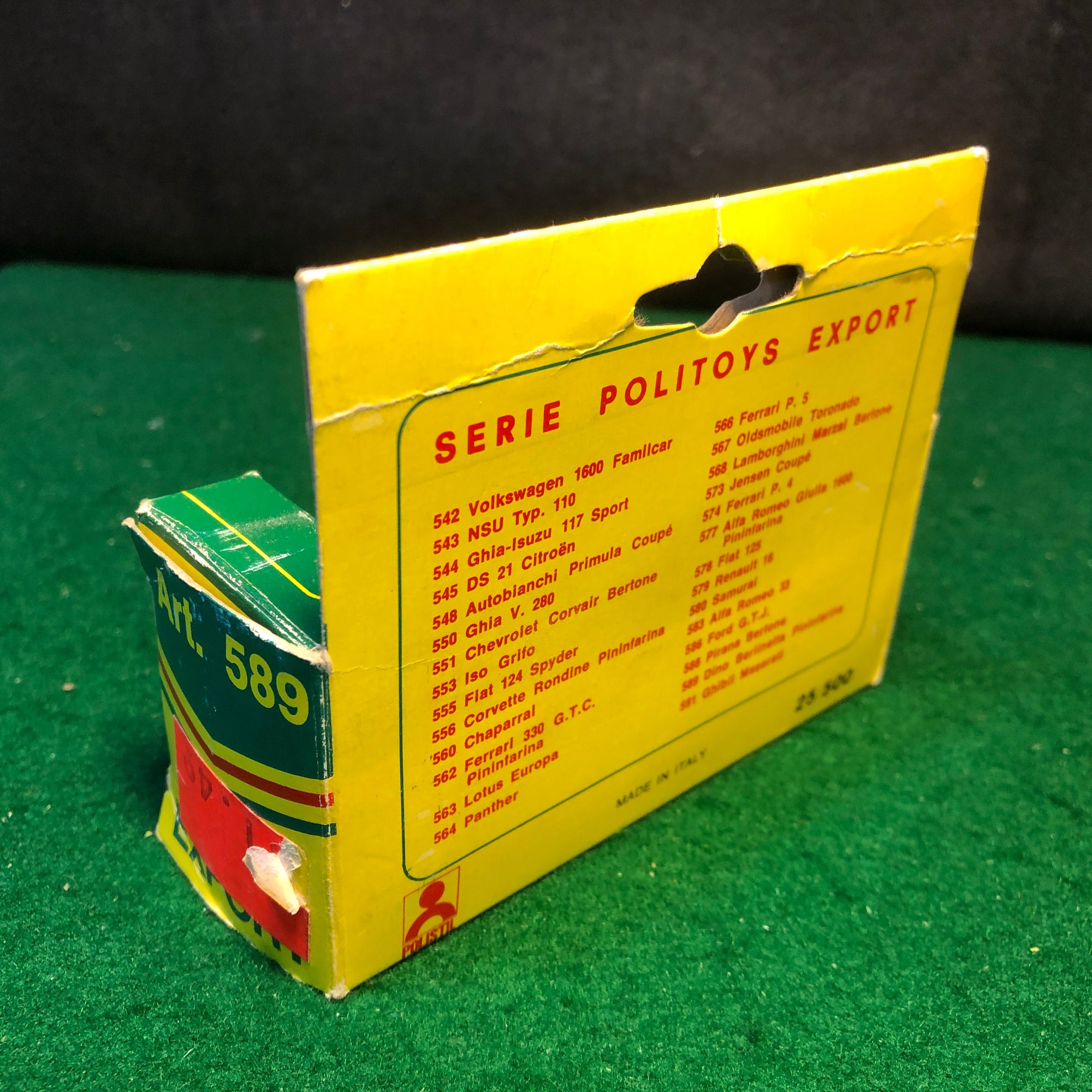 Ferrari Dino 206 Sport Red by Politoys 1:43 (589)(Ruote Zero)