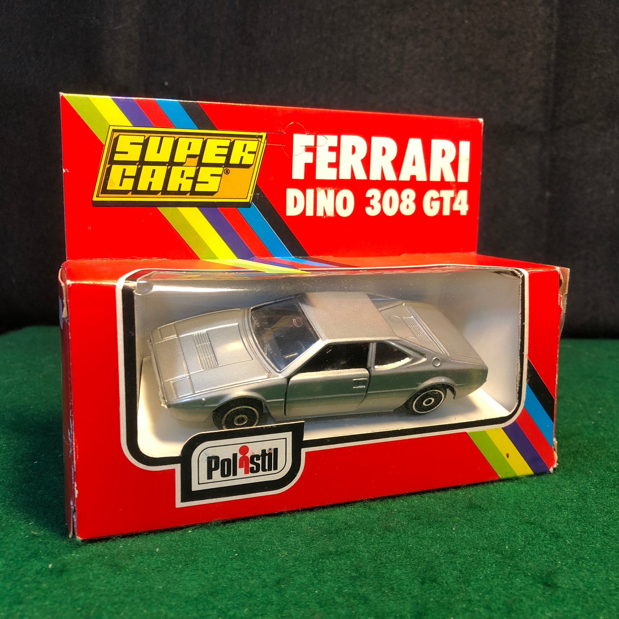 Ferrari 308 GT4 Dino 2+2 Silver by Polistil 1:43 (CE58)