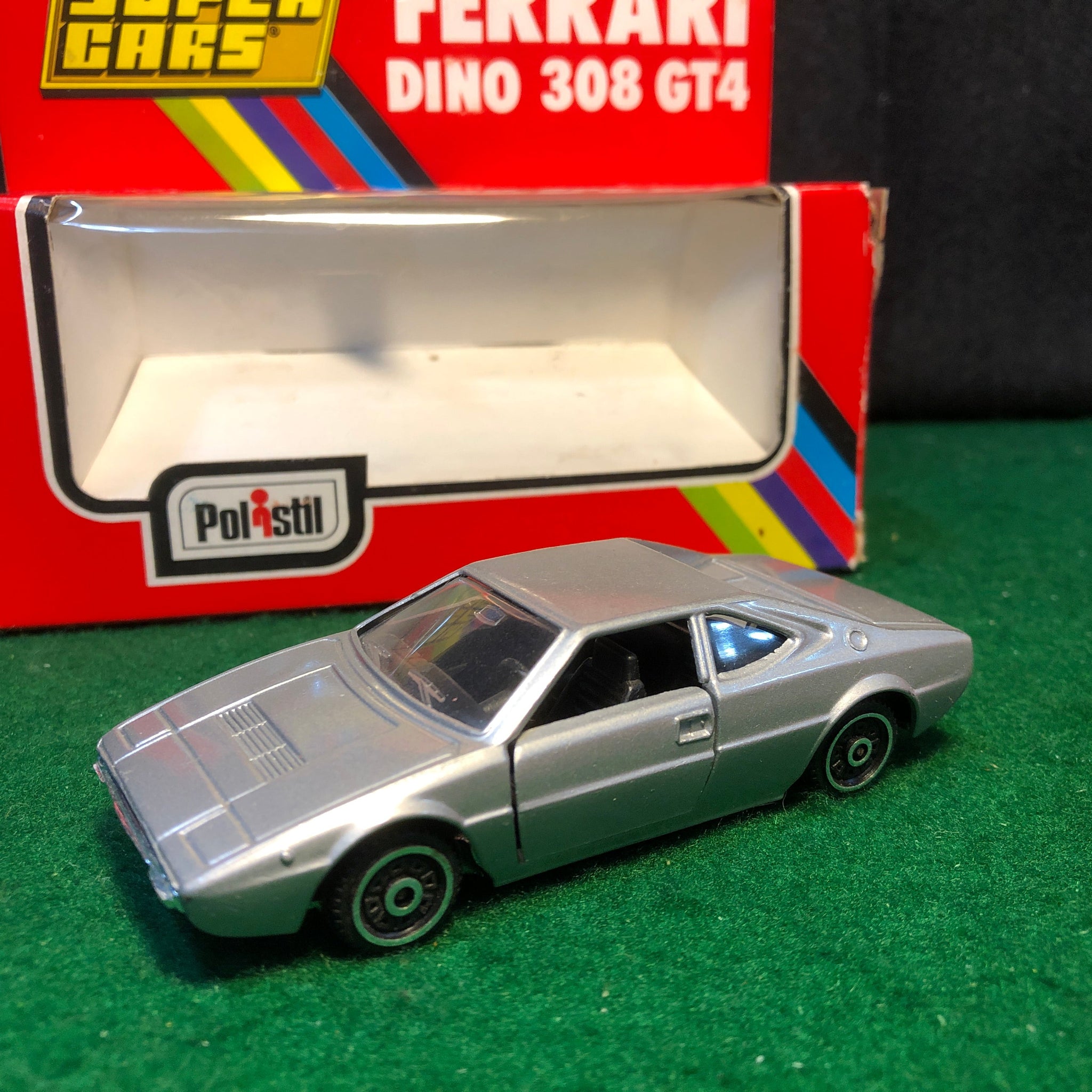Ferrari 308 GT4 Dino 2+2 Silver by Polistil 1:43 (CE58)