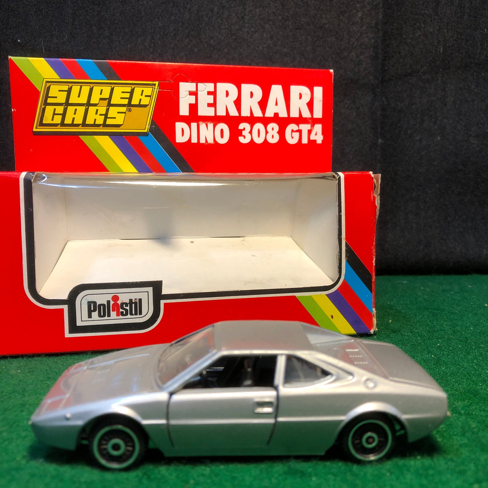 Ferrari 308 GT4 Dino 2+2 Silver by Polistil 1:43 (CE58)
