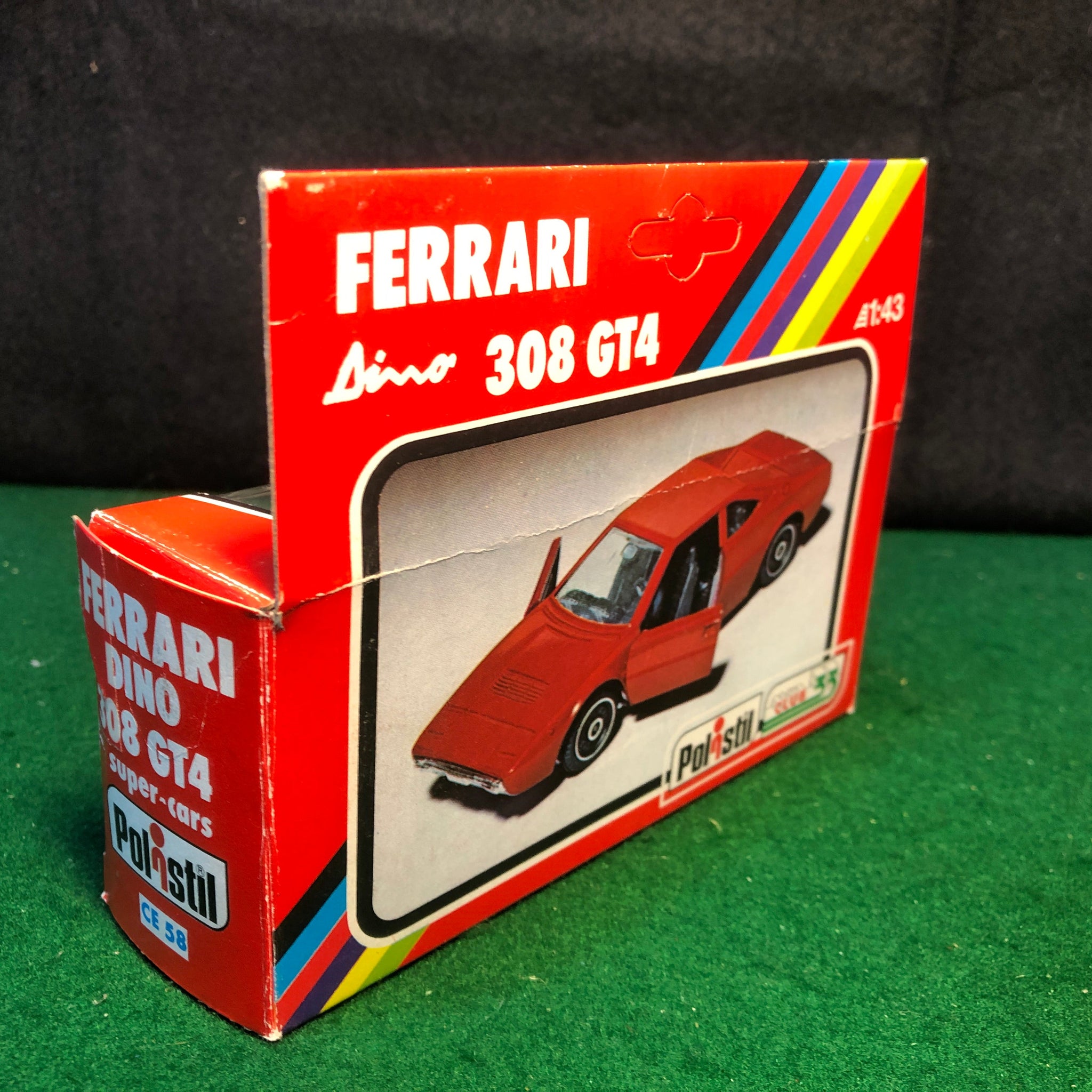 Ferrari 308 GT4 Dino 2+2 Silver by Polistil 1:43 (CE58)