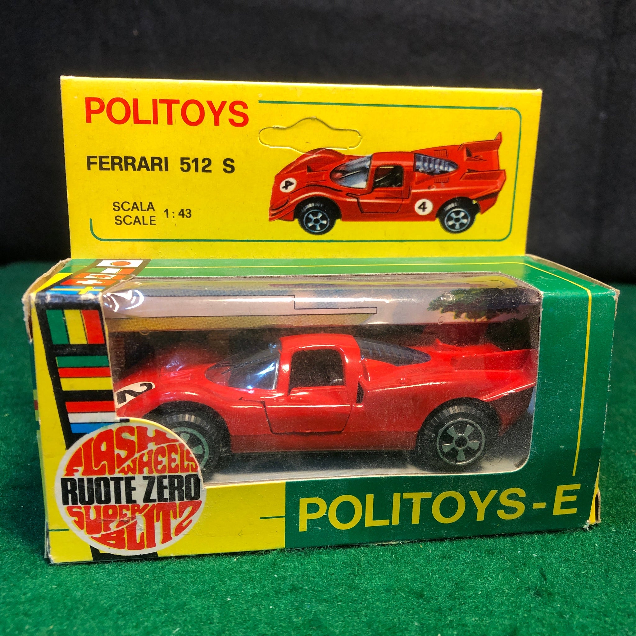 Ferrari 512 S N 2 Red by Politoys 1:43 (E22)(Ruote Zero)