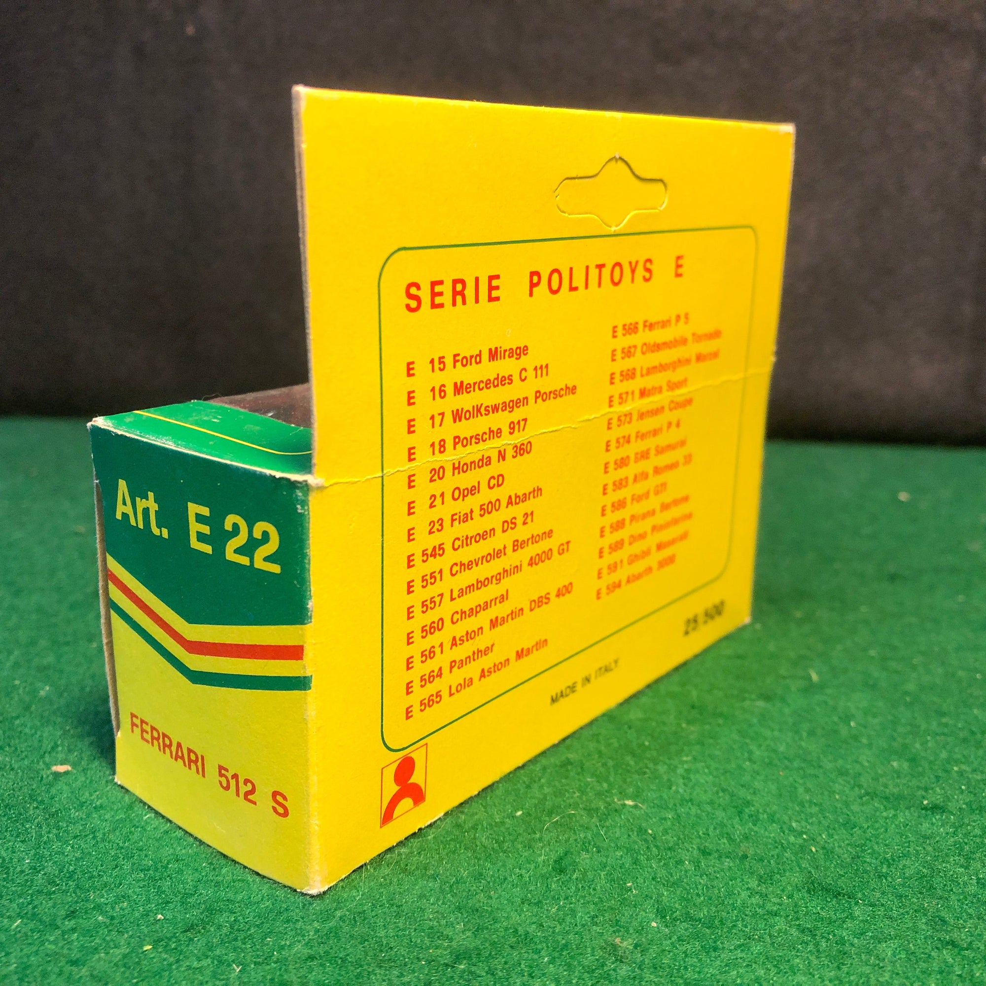 Ferrari 512 S N 2 Red by Politoys 1:43 (E22)(Ruote Zero)