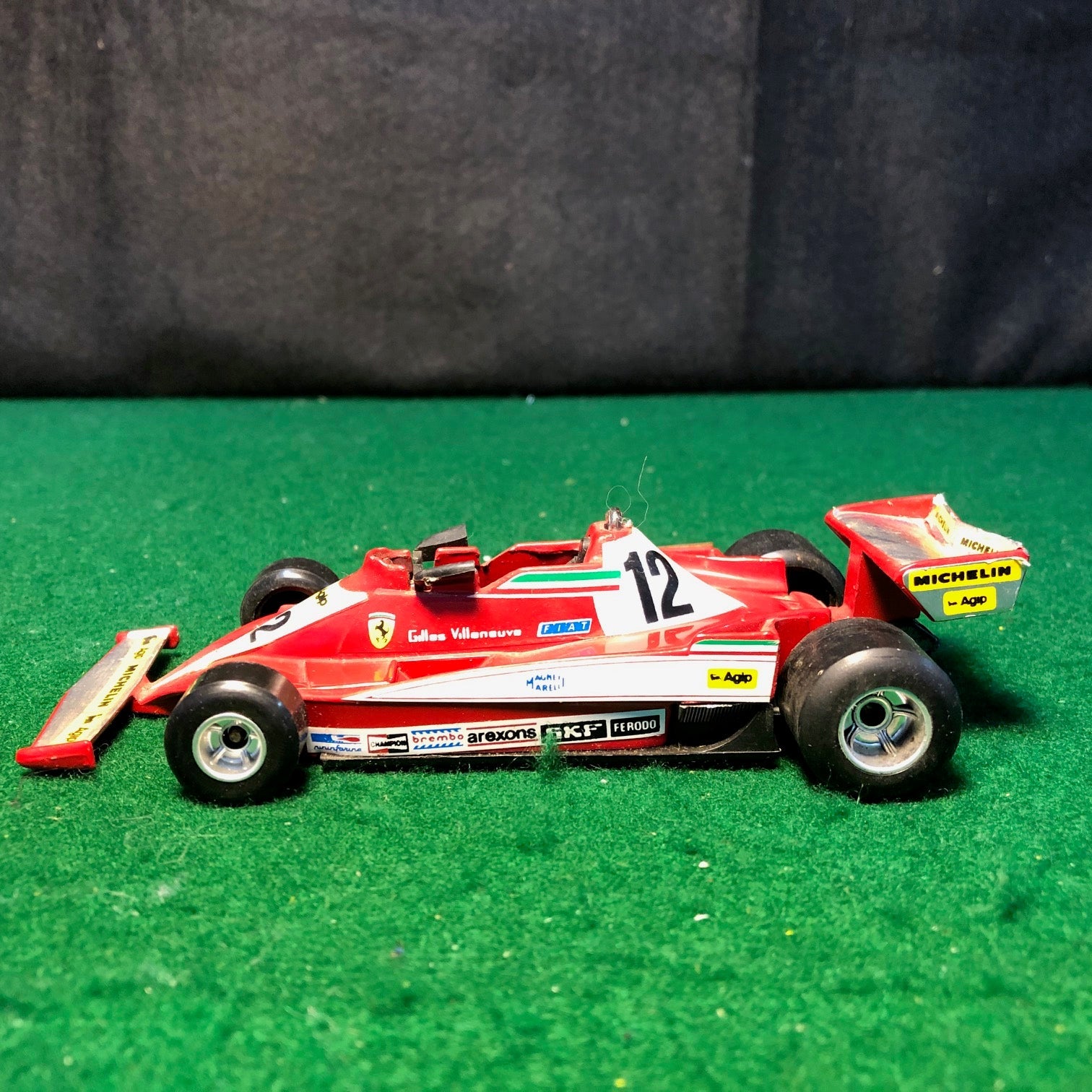 Ferrari 312 T3 N 12 Gilles Villeneuve by Polistil 1:32 (FK24)(No box)