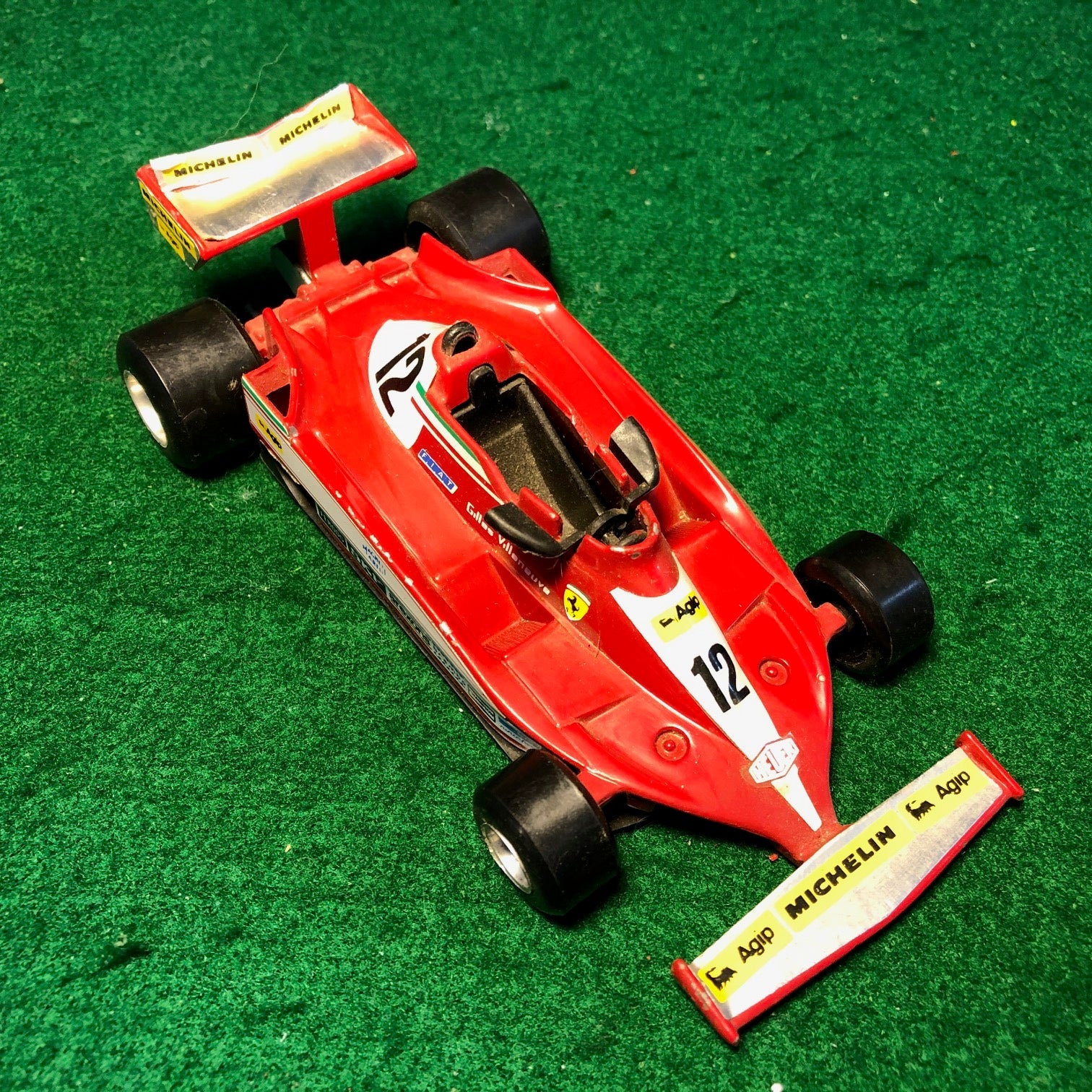 Ferrari 312 T3 N 12 Gilles Villeneuve by Polistil 1:32 (FK24)(No box)