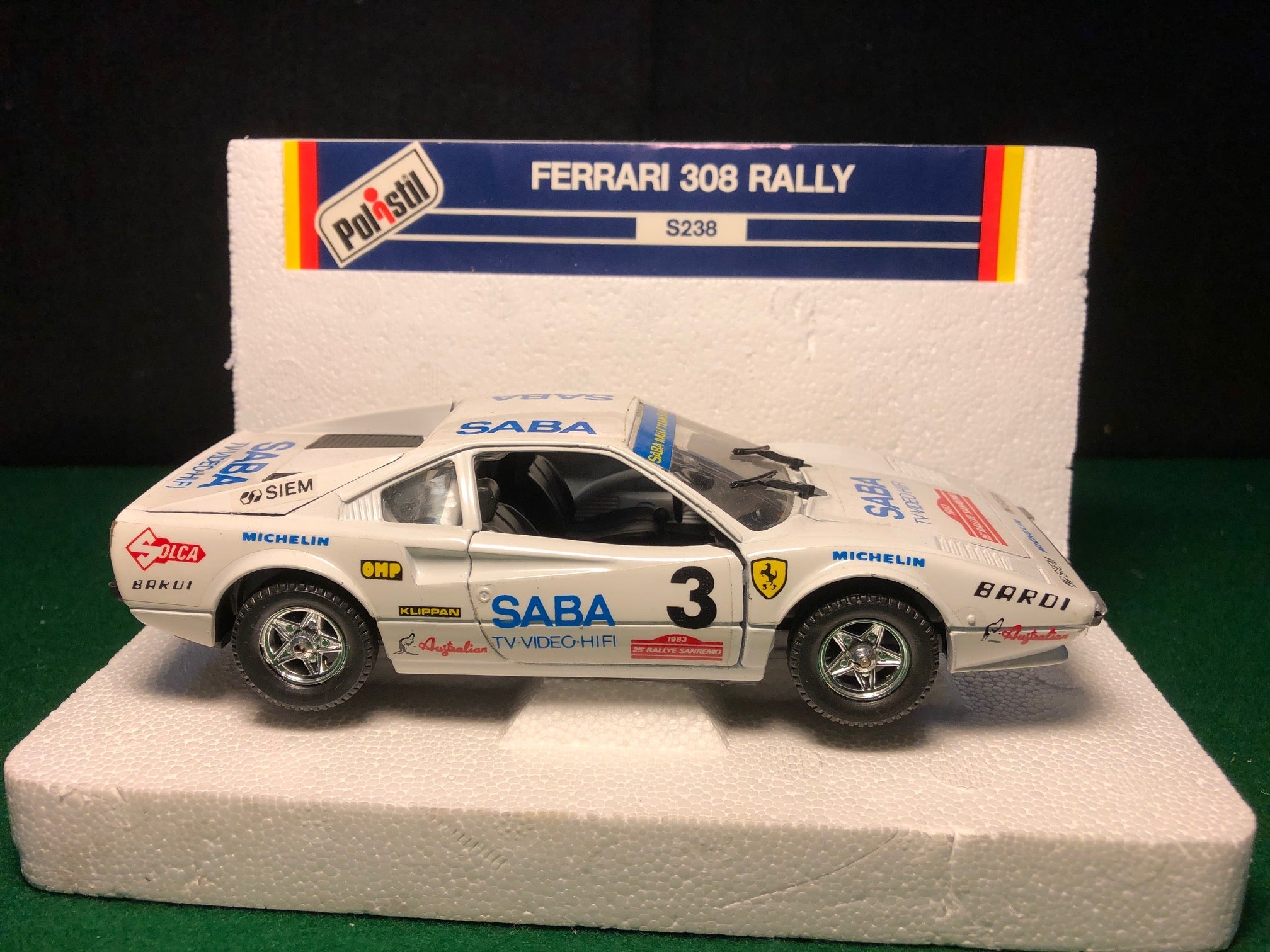 Ferrari 308 GTB Rally Saba Racing by Polistil 1:25 (S238)