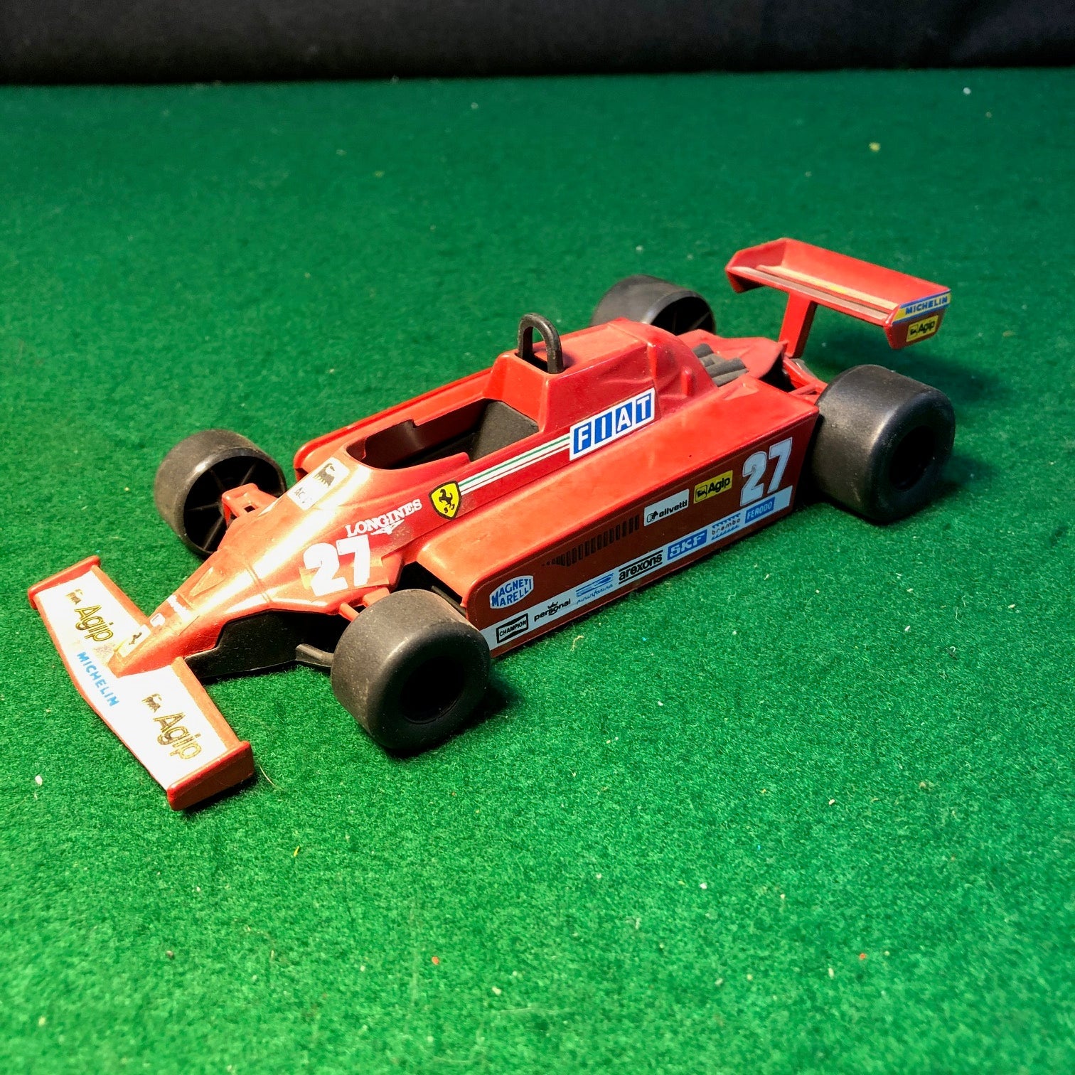 Ferrari 126 CK F1 Gilles Villeneuve N 27 by Polistil 1:23 (SN51)(No box)