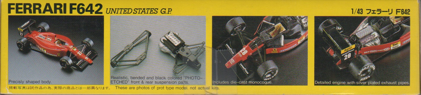 Ferrari F642 F1 Alain Prost - Jean Alesi US GP 1991 by Rosso 1:43 (43008)