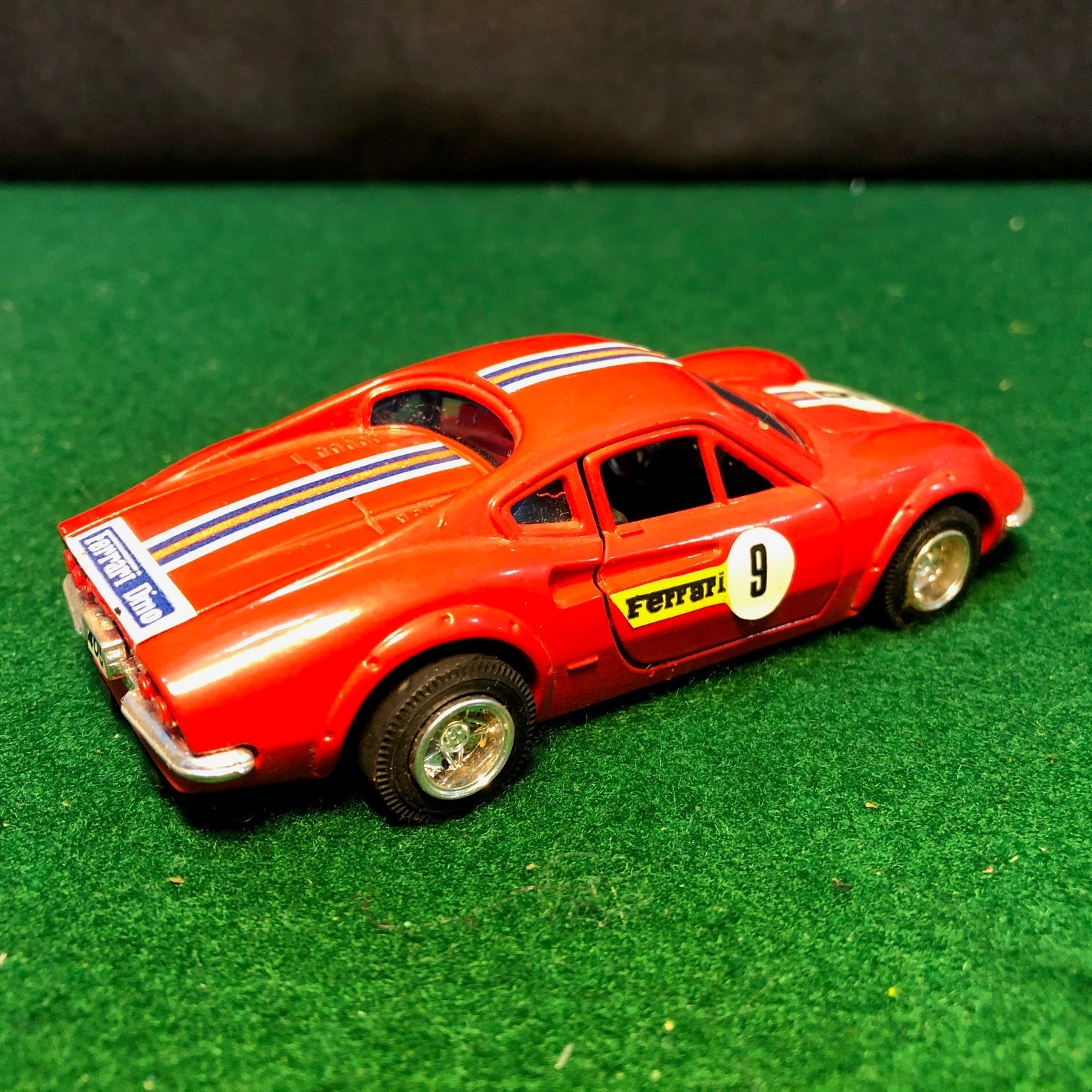 Ferrari 246 Dino N 9 Red w/Friction Motor by Shinsei 1:37 (4405)(No box)