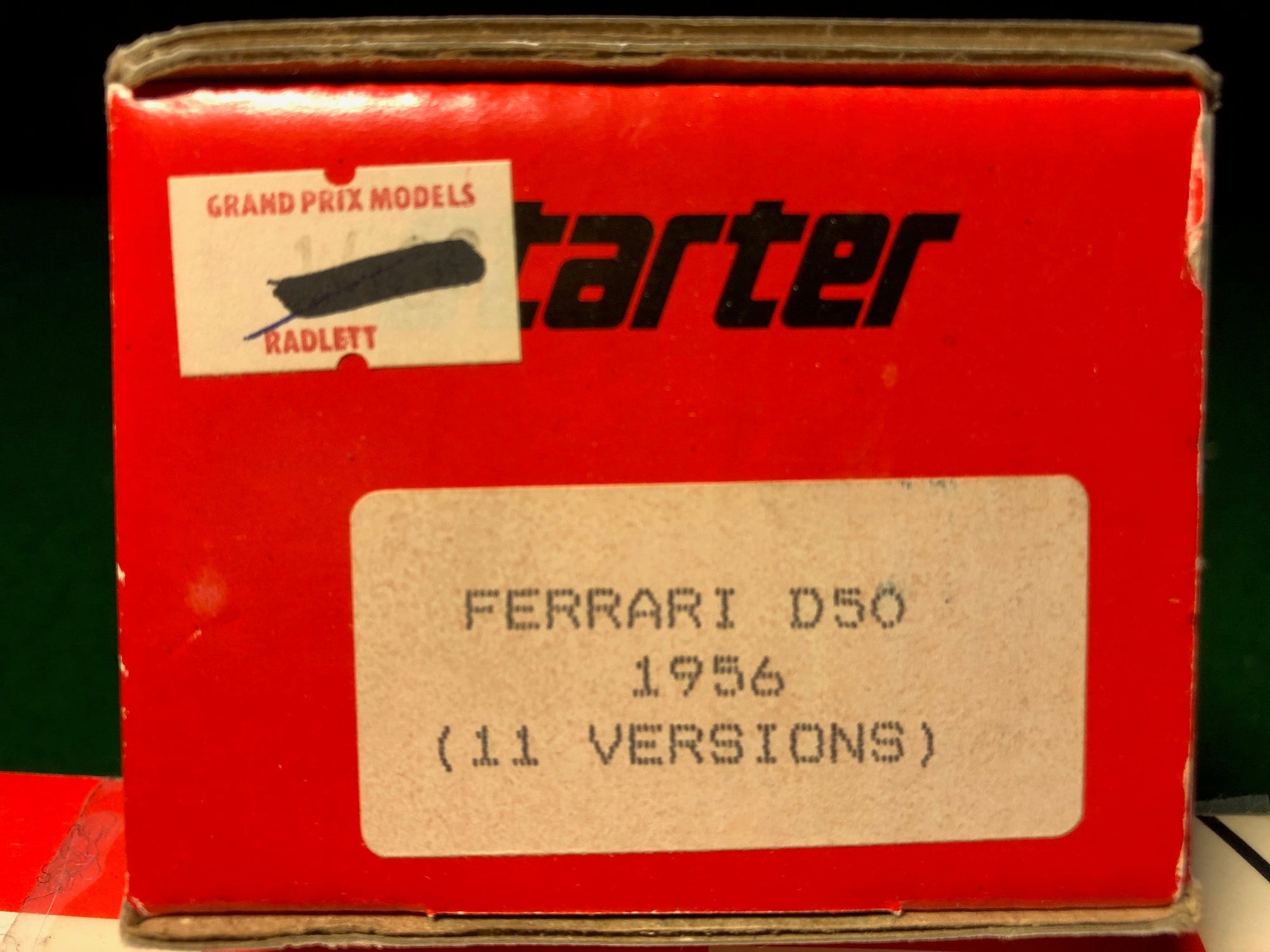 Ferrari D50 1956 (11 Versions) by Starter 1:43
