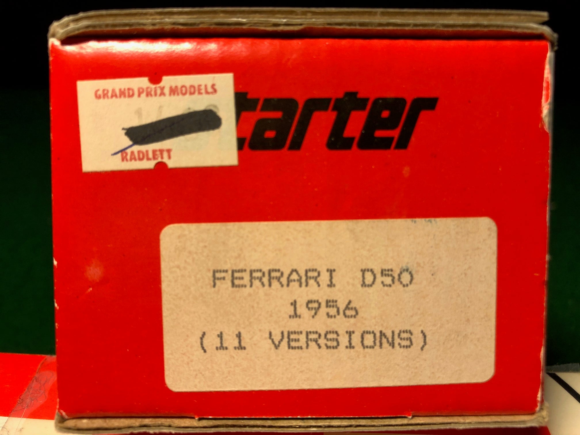 Ferrari D50 1956 (11 Versions) by Starter 1:43