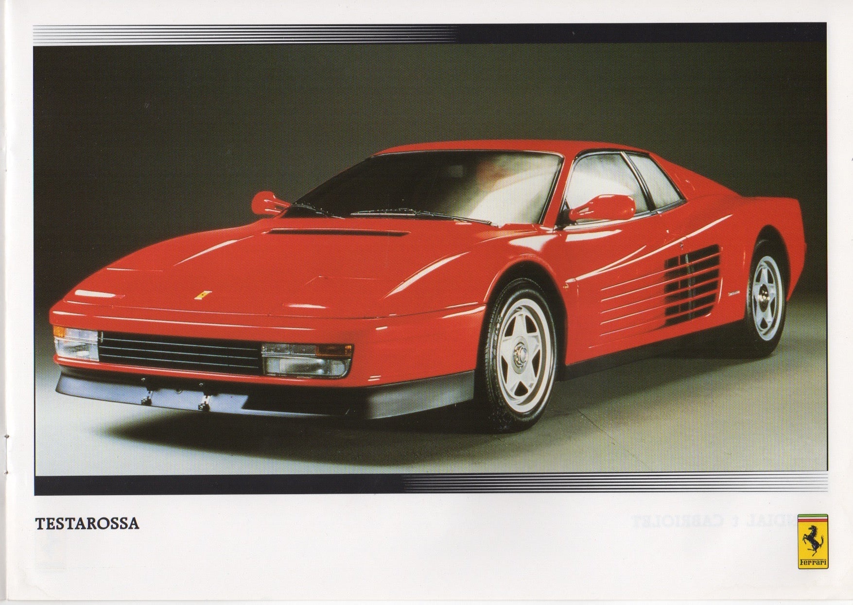 Ferrari Product Range 1991 Brochure (UK)(1/91)