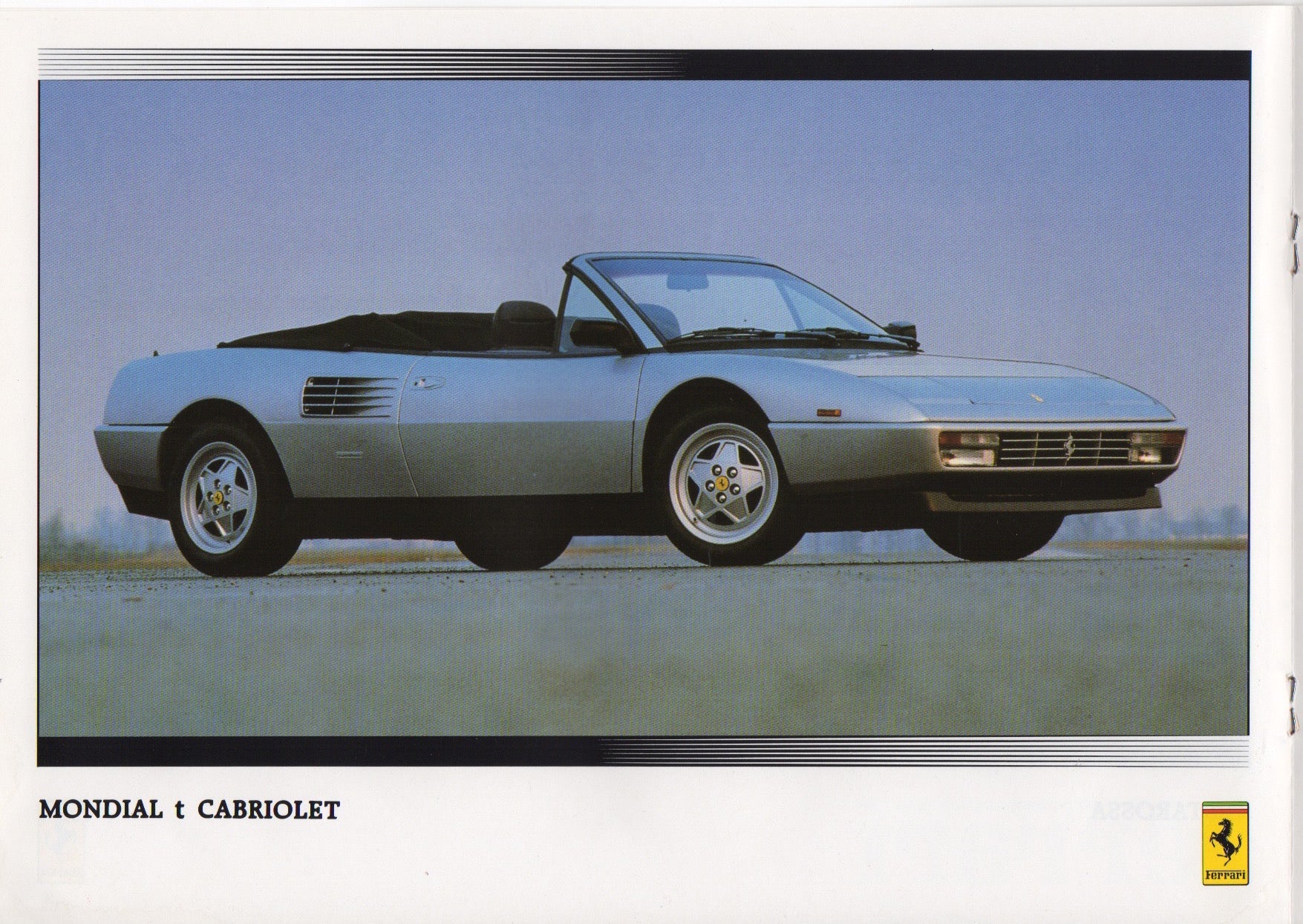 Ferrari Product Range 1991 Brochure (UK)(1/91)