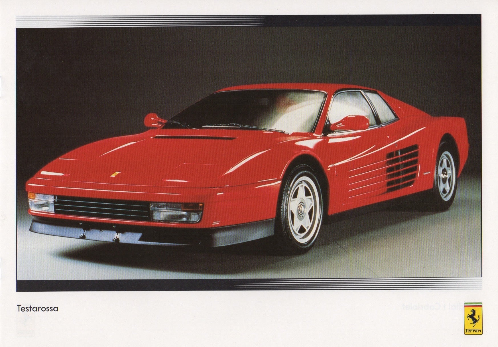 Ferrari Product Range 1990 Brochure (UK)(10/89)