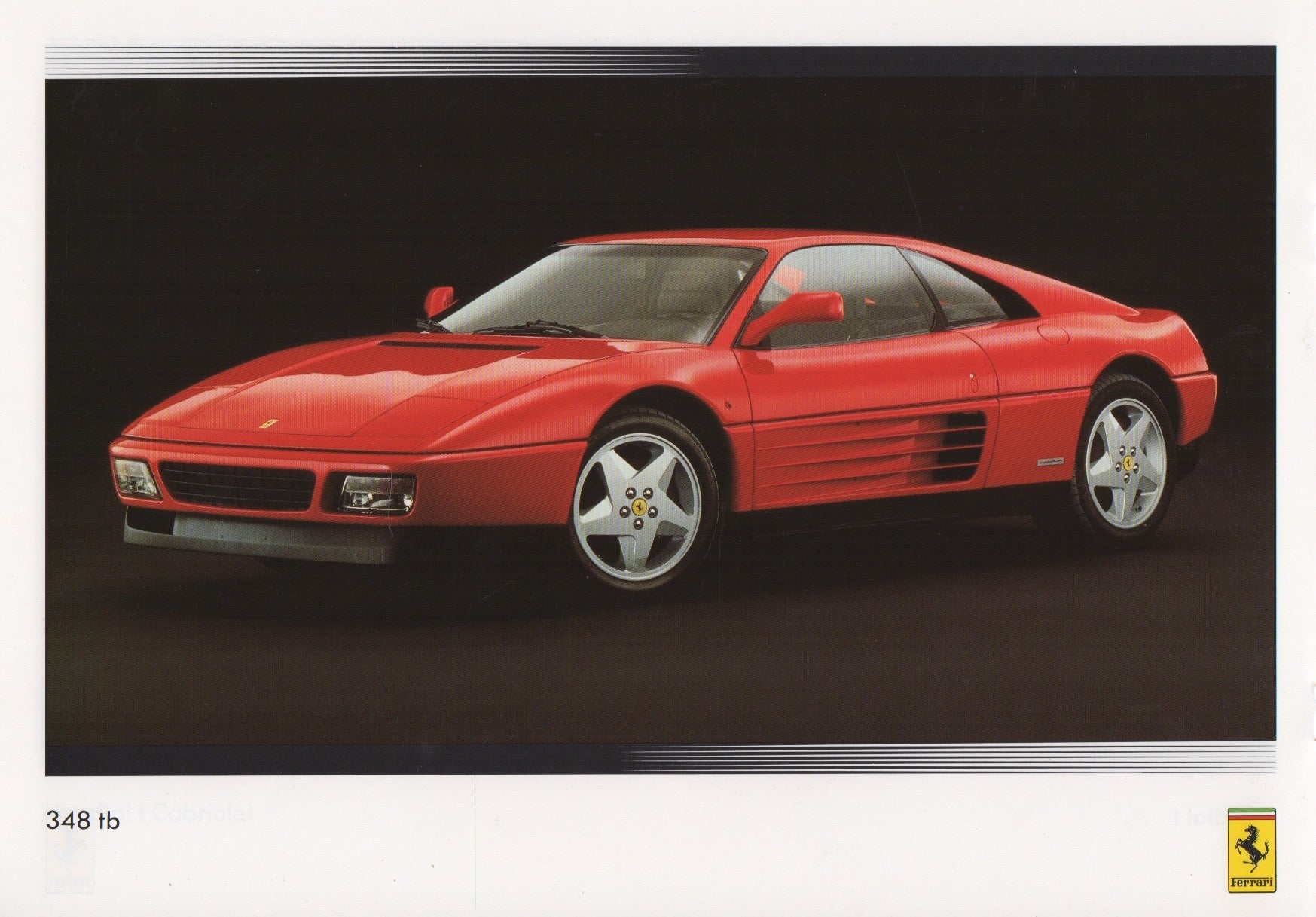 Ferrari Product Range 1990 Brochure (UK)(10/89)