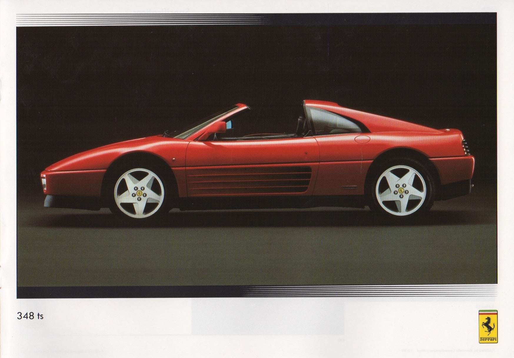 Ferrari Product Range 1990 Brochure (UK)(10/89)