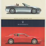 Maserati Spyder & Coupe Deluxe brochure (M01/02)
