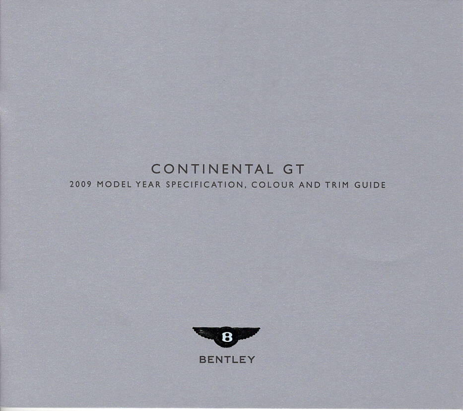 Bentley Continental GT Deluxe Brochure