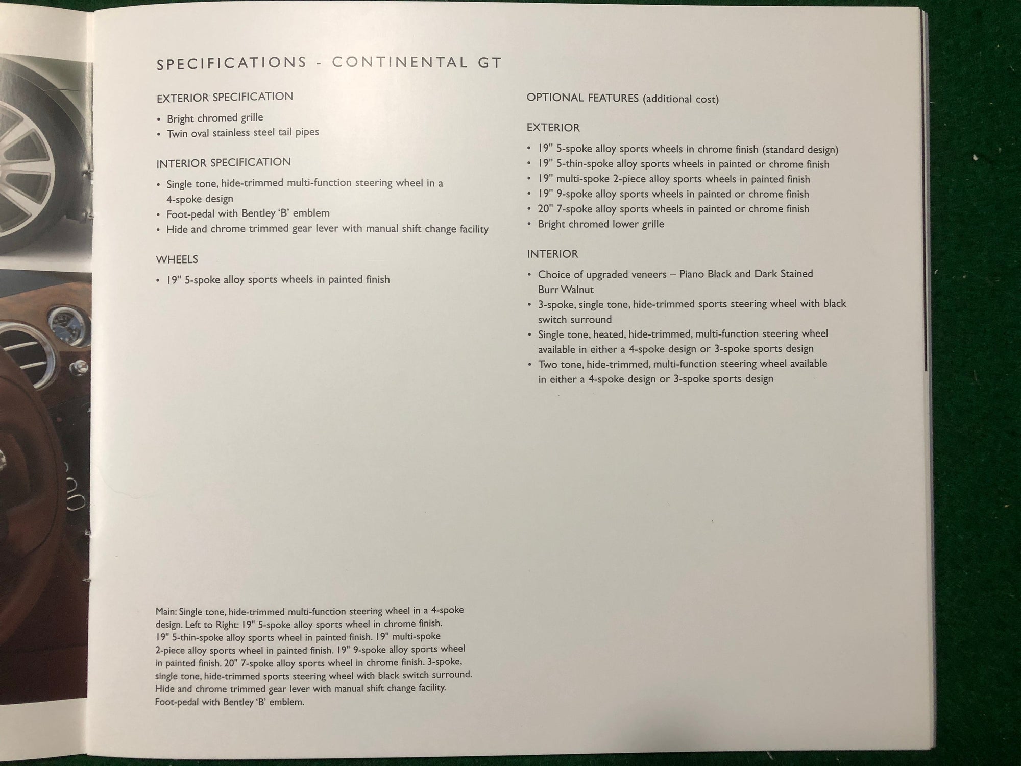 Bentley Continental GT Deluxe Brochure
