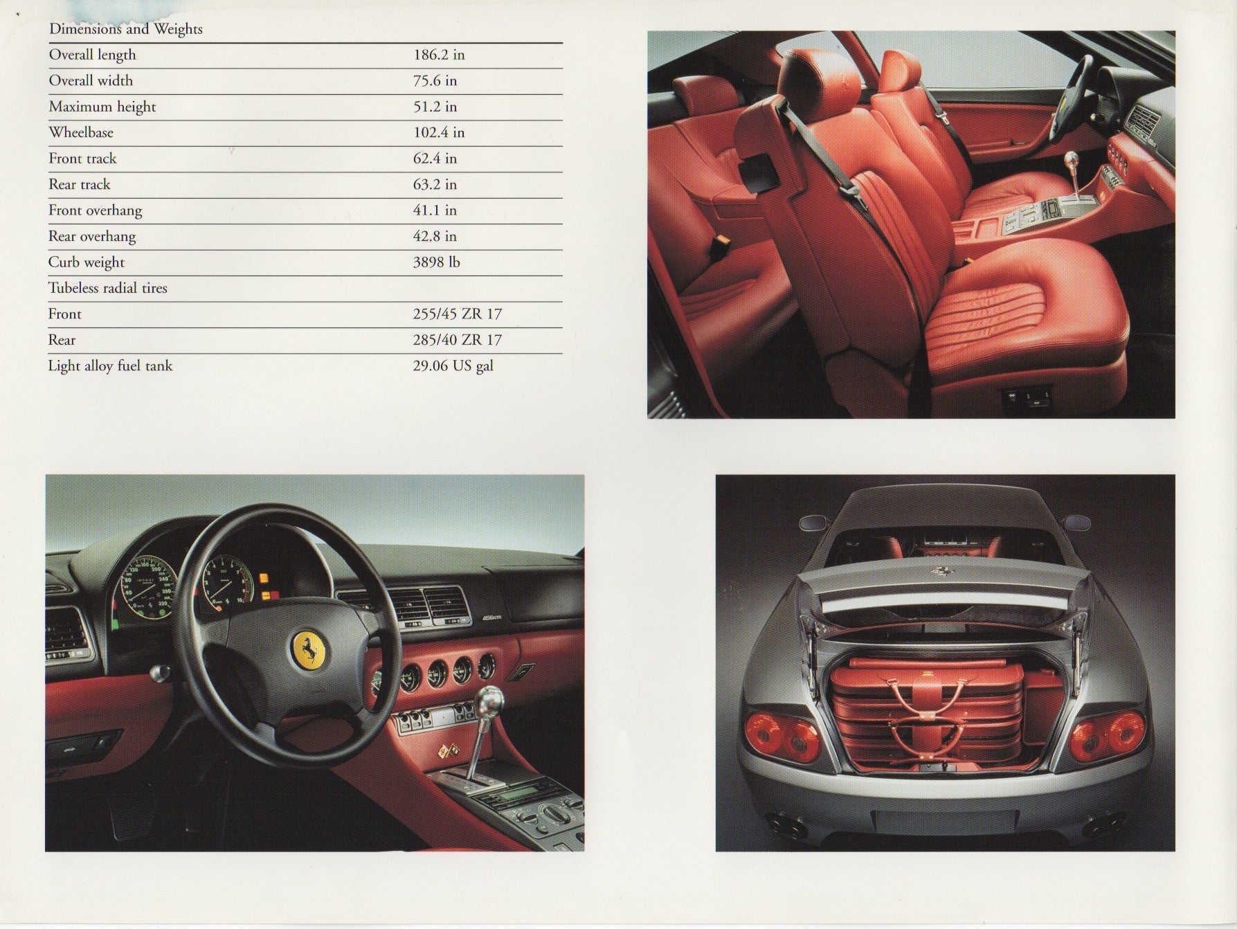 Ferrari 456 GTA Brochure