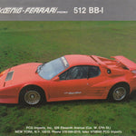Ferrari 512 BBi Koenig Specials Brochure (D-E)