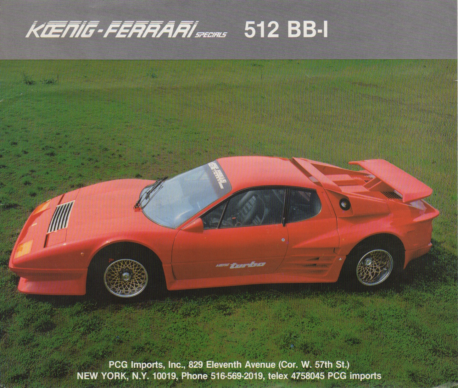 Ferrari 512 BBi Koenig Specials Brochure (D-E)