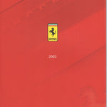 Ferrari Product Range 2003 Brochure (UK)