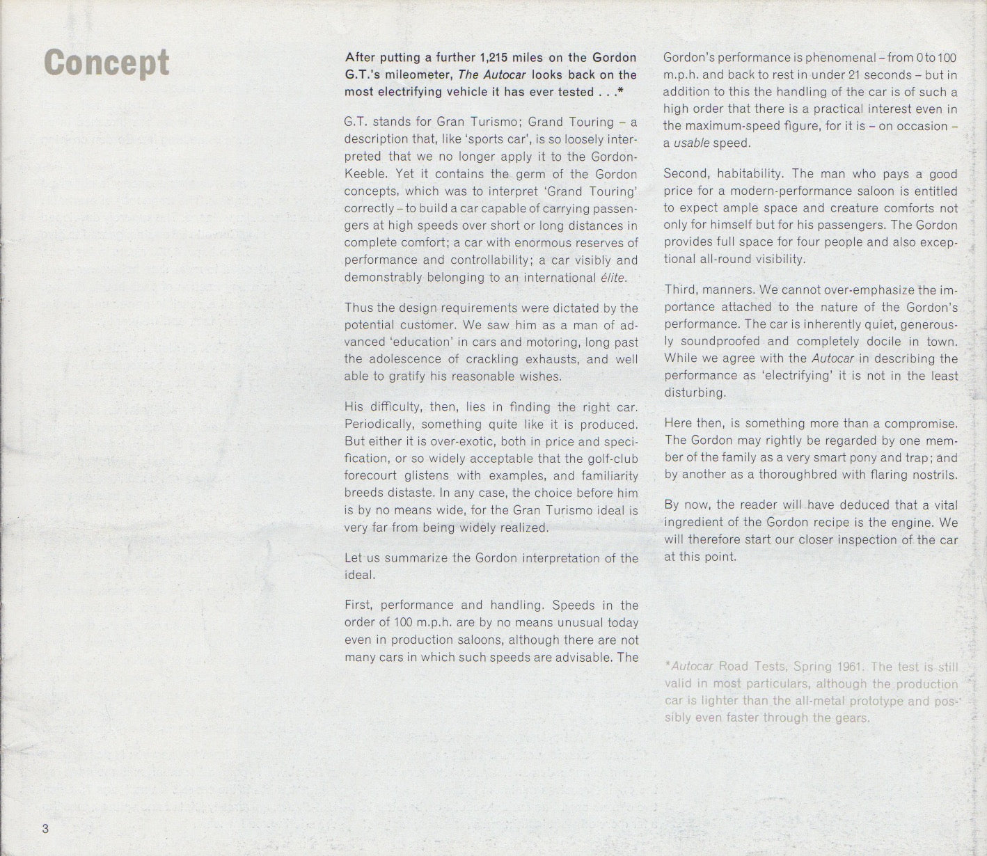 Gordon - Keeble 1964 Deluxe Brochure