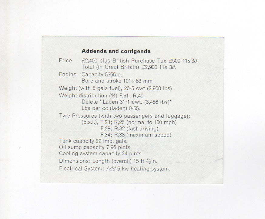 Gordon - Keeble 1964 Deluxe Brochure