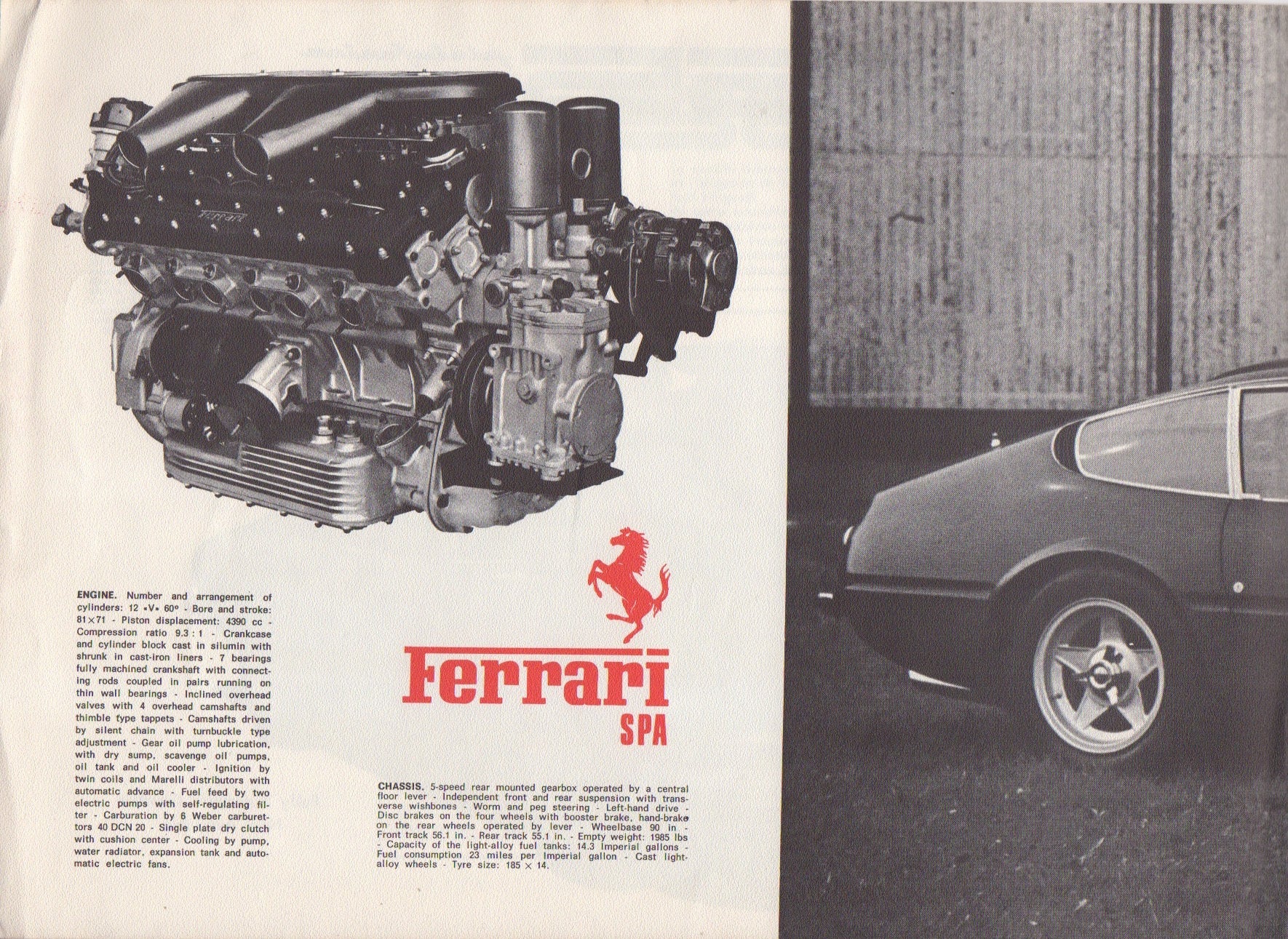 Ferrari Product Range 1969-1971 Brochure - Hollywood Sport Cars