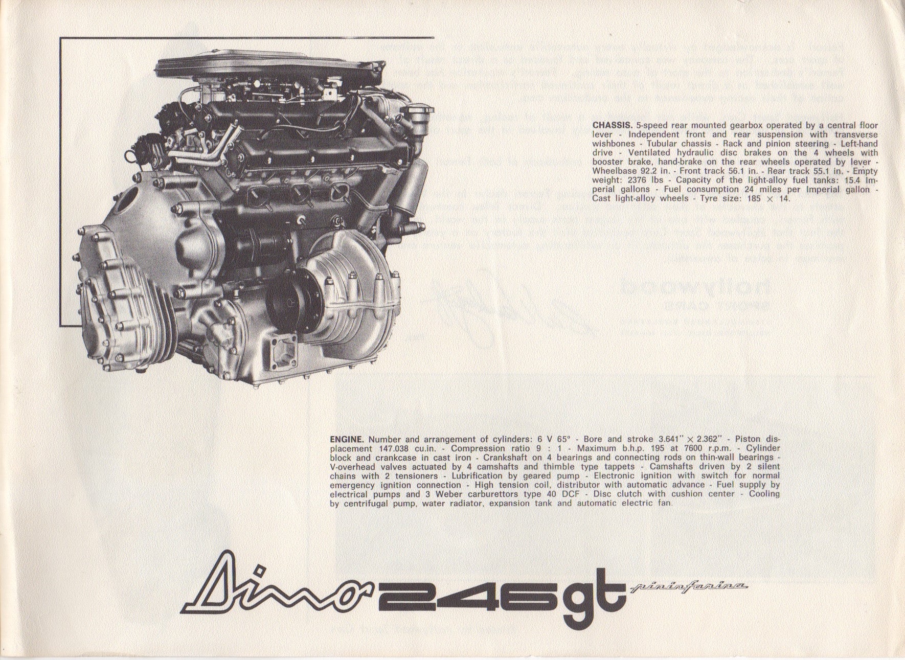 Ferrari Product Range 1969-1971 Brochure - Hollywood Sport Cars