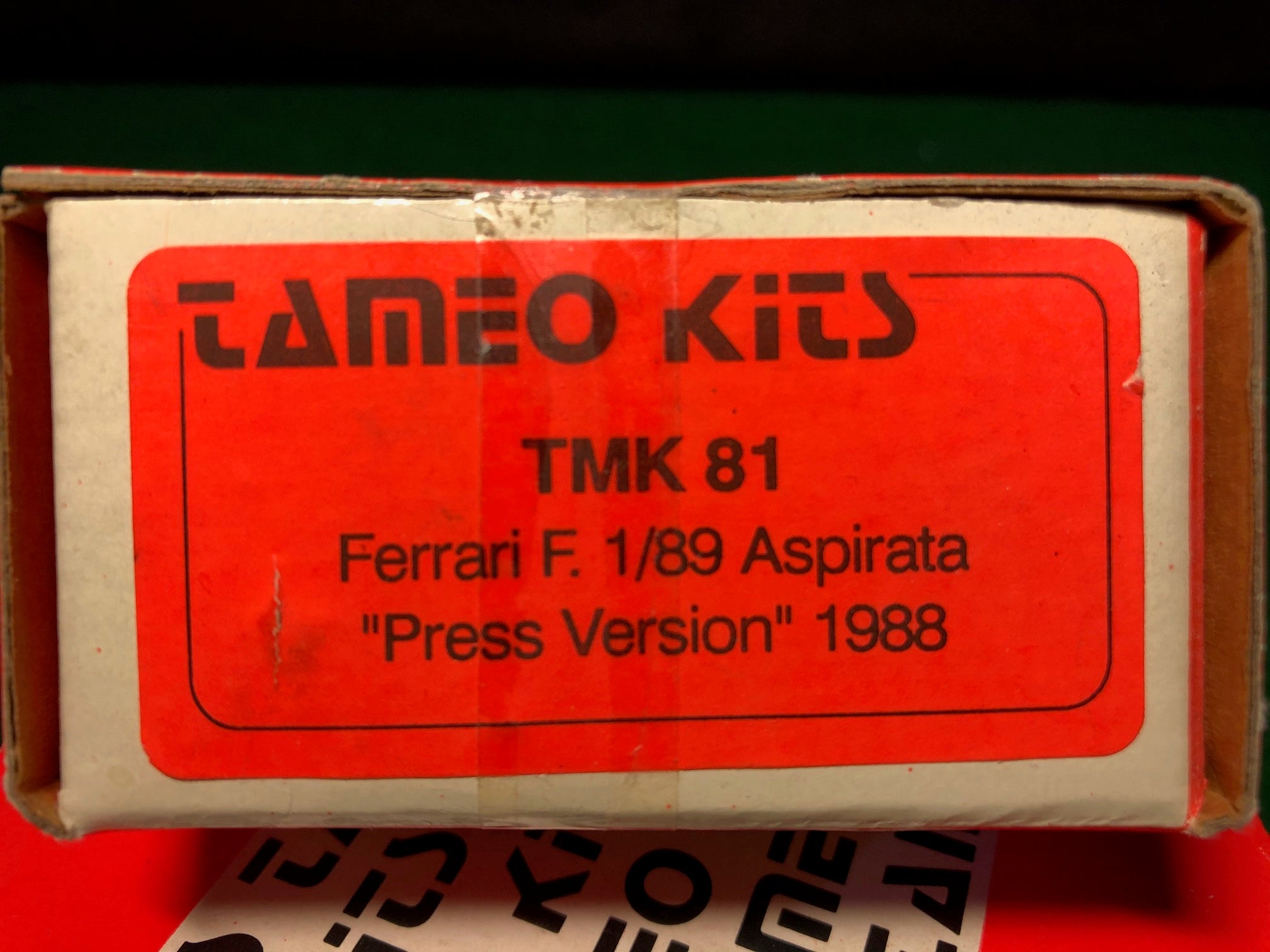 Ferrari F1/89 Aspirata "Press Version" 1988, by Tameo 1:43 (TMK81)