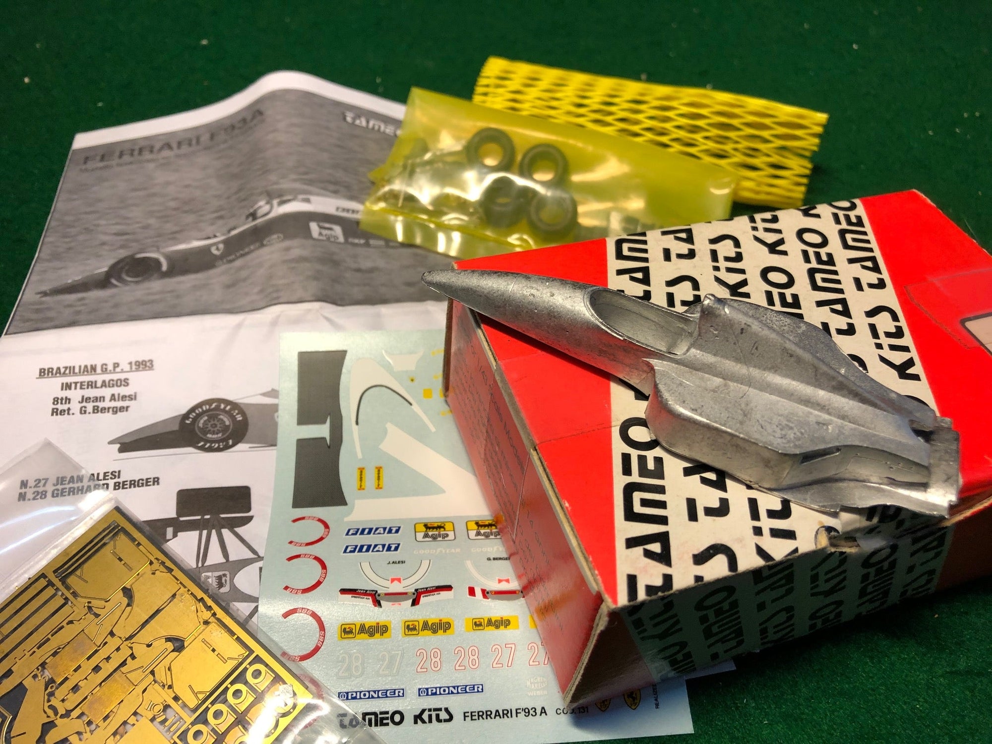 Ferrari F93A F1 Brazilian GP 1993, by Tameo 1:43 (TMK164)