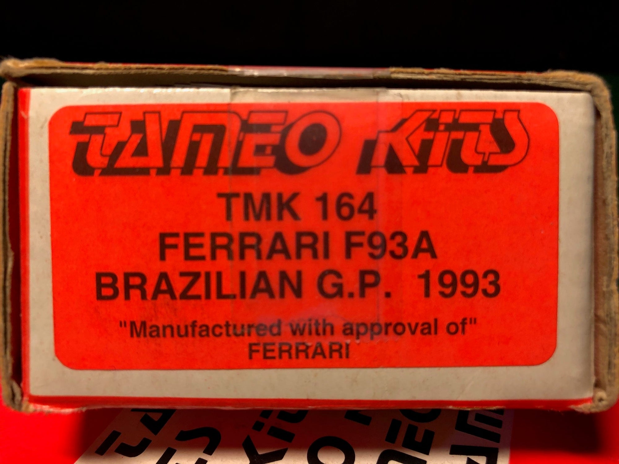 Ferrari F93A F1 Brazilian GP 1993, by Tameo 1:43 (TMK164)