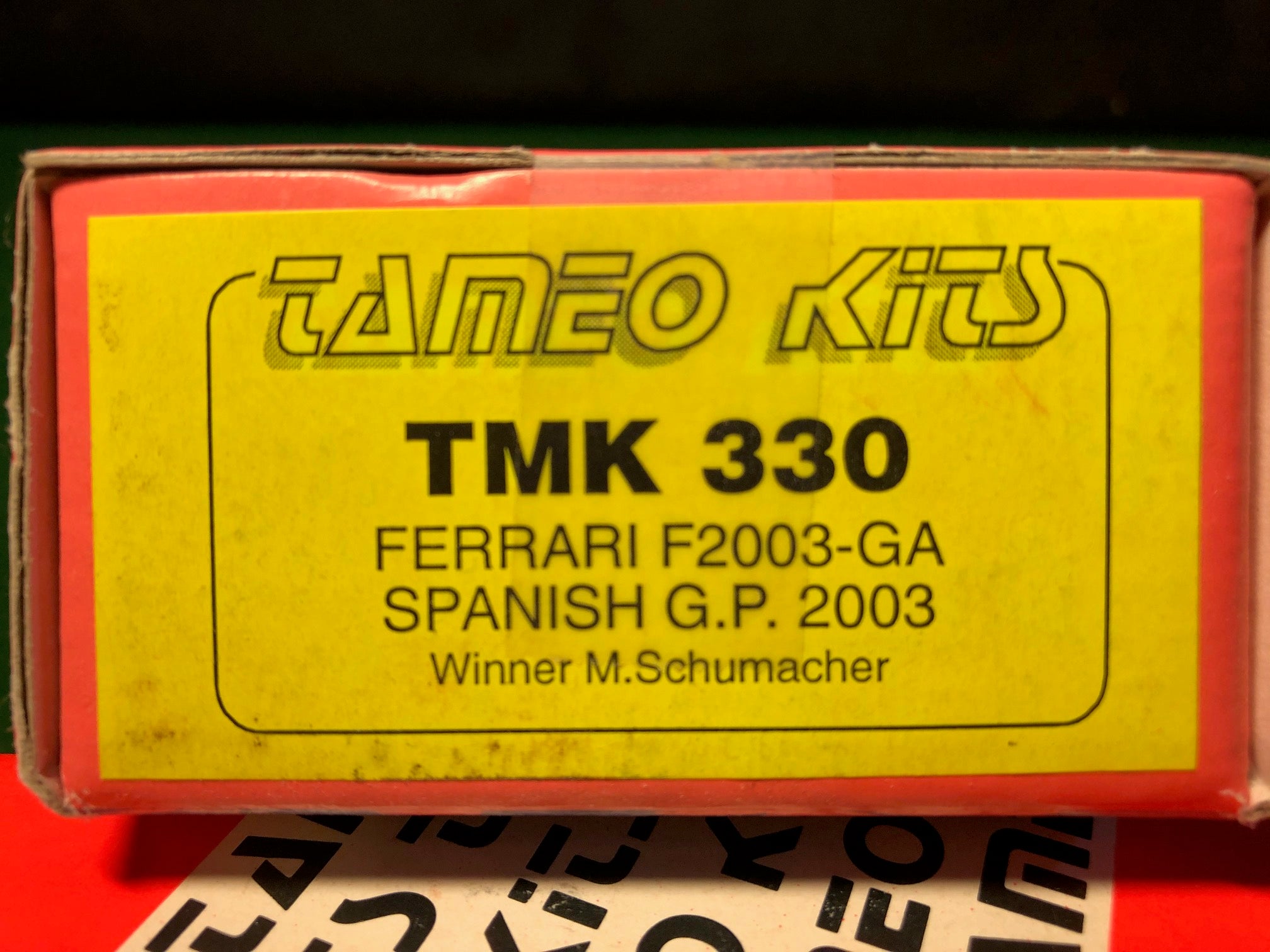 Ferrari F2003-GA F1 Spanish GP 2003, by Tameo 1:43 (TMK330)