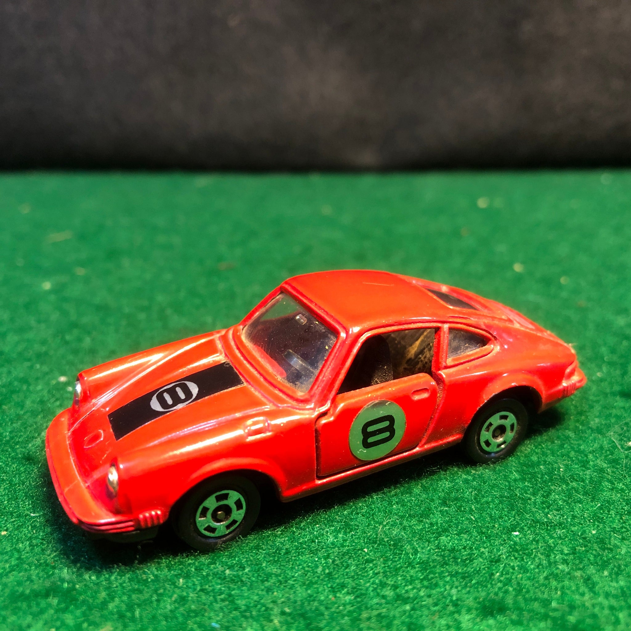 Porsche 911 S Red N 8 by Tomica 1:61 (F3)(No box)
