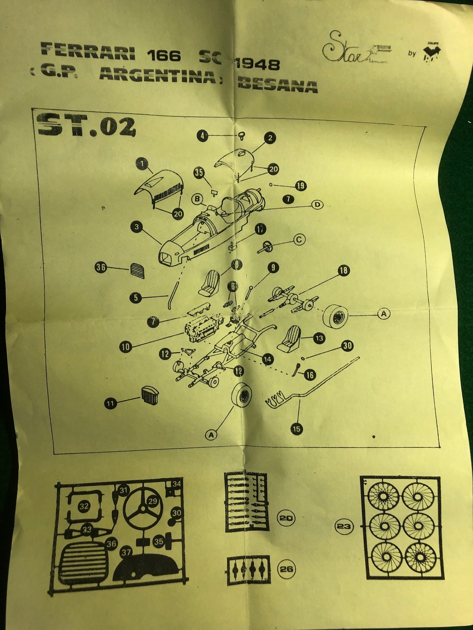 Ferrari 166 SC 1948 by Star-Tron 1:43 (ST02)