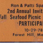 The Spanglers' Invitational Concours 1978 - Participant Adhesive Badge