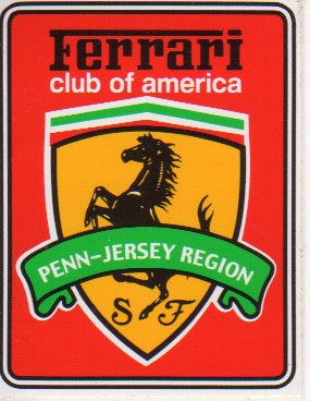 Ferrari Club of America - Penn-Jersey Region Sticker