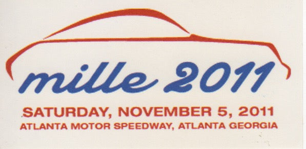 Mille 2011 - Atlanta Motor Speedway Event Sticker
