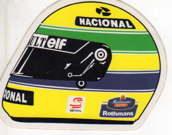 Ayrton Senna 1994 Helmet Shaped Sticker