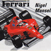Nigel Mansell on 1989 Ferrari 640 Sticker